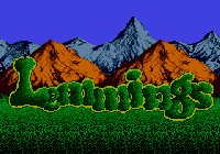 Lemmings for Sega Genesis Startup Screen